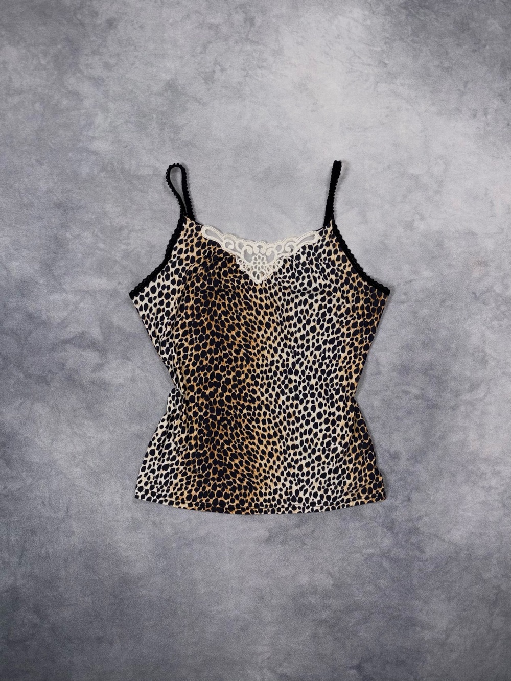 ICONIC DOLCE & GABANNA Leopard Y2K Grunge Luxury Vintage Cami Top RARE